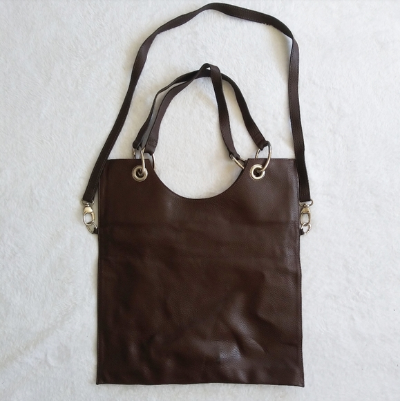 "The Perfect Bag Co." Brown Leather Bag - Picture 1 of 7